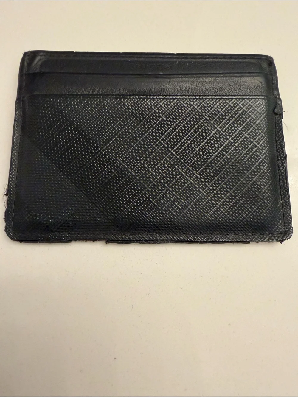 Burberry Black Leather Slim Card Case